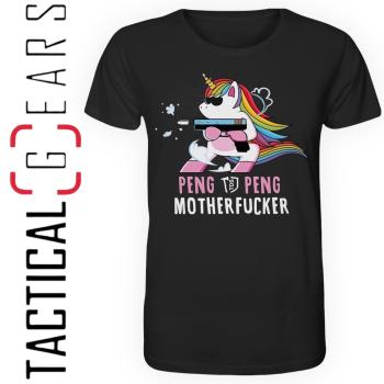 TDS LINE MEN´S T-SHIRT PENG PENG MOTHERFUCKER FRONT ONLY SCHWARZ